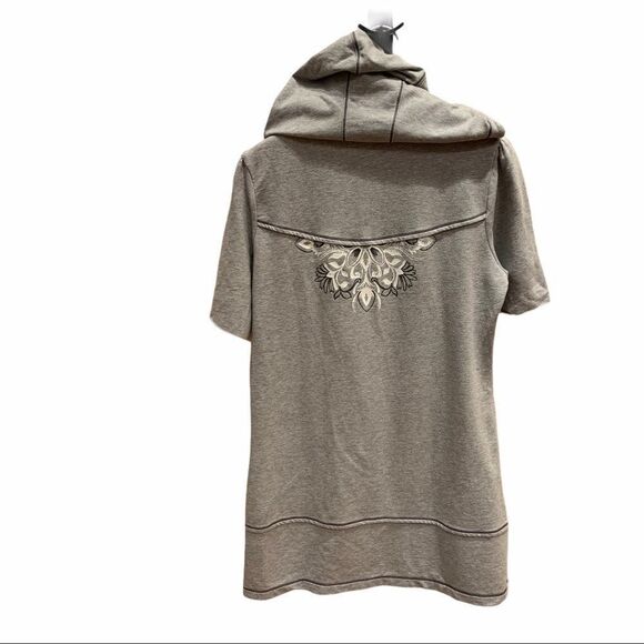 Athleta Short Sleeve Zip Front Hooded Cardigan - Picture 3 of 4